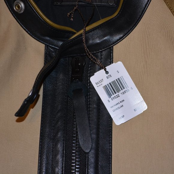 Coach Men's Mixed Fabric Racer Jacket - Picture 2 of 4